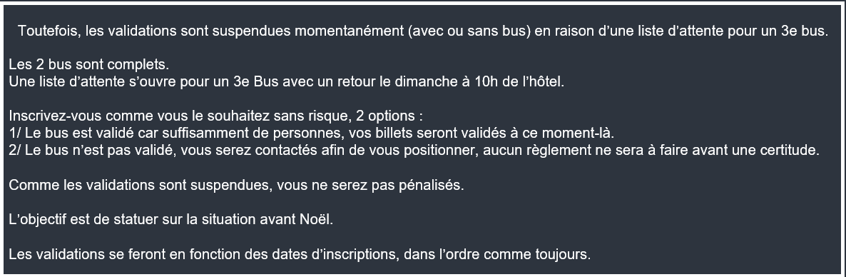 tarifs